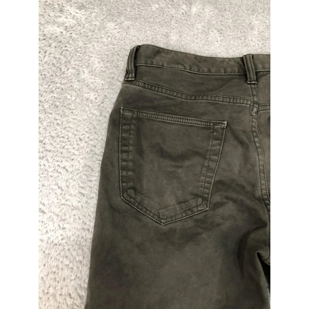 Banana Republic Jeans Men 30x30 (Tag 30x32) Traveler Slim Fit Olive Green